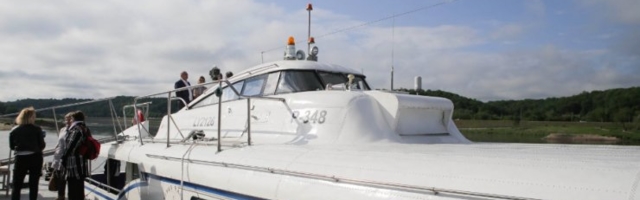 ФОТО | Хотите попасть назад в 1970-ые? Исторический день: из Каунаса в Ниду впервые вышло легендарное судно Raketa