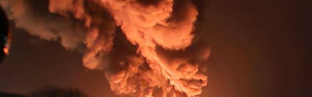 ФОТО и ВИДЕО | Беспилотники атаковали нефтебазу в Псковской области