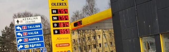 ФОТО | Идет игра на нервах. Цены на бензин и дизель на заправках Эстонии всё ближе подбираются к 2 евро