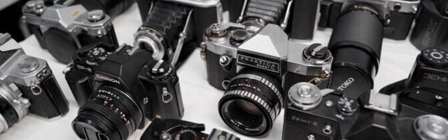 "Кофе+": винтажная фототехника обладает уникальным шармом