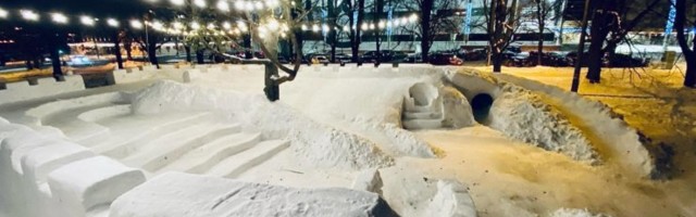 В Тарту открыли снежный городок