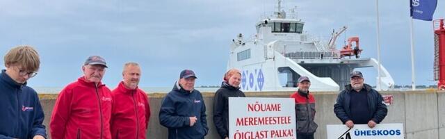 Забастовка работников паромов Kihnu Virve и Ormsö прошла в островных портах вместо материка