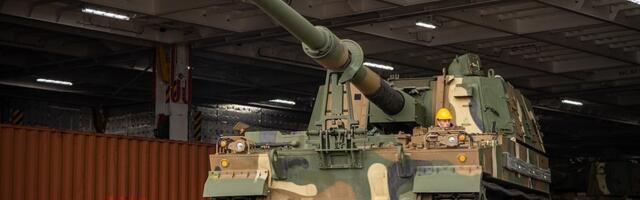 В Эстонию прибыли шесть новых самоходно-артиллерийских установок К9