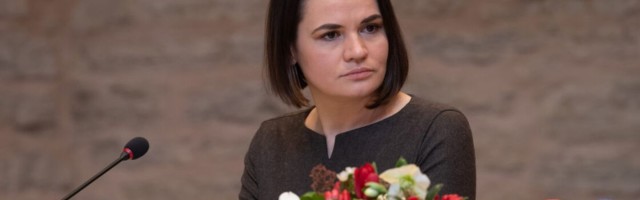 Светлана Тихановская призвала народ Эстонии поддержать задержанных и репрессированных белорусов