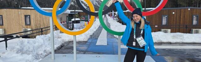 ФОТО: представляющая Эстонию скелетонистка Дарта Зунте наслаждается олимпийской атмосферой