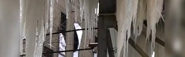 На киевской ТЭЦ, обогревавшей два района города, выросли 8-метровые сталактиты