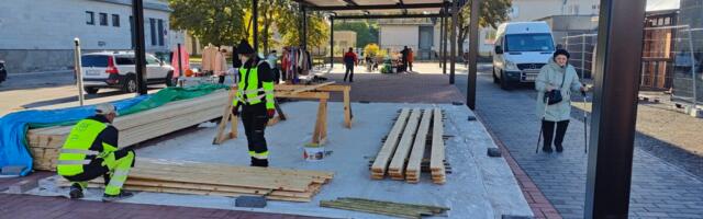 Полузаброшенный рынок в Нарве превращают в современный