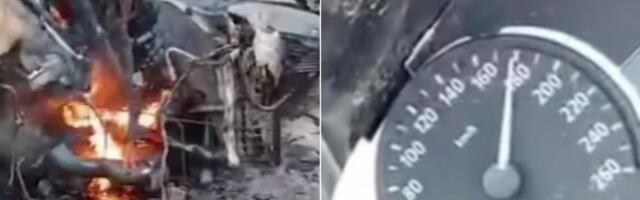 ВИДЕО | Выживших нет. В страшной аварии в Латвии погибли три человека