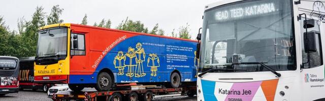 Таллиннский библиотечный автобус отправился в Украину