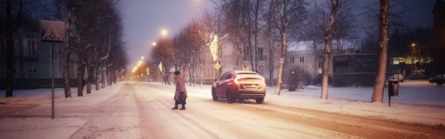 Снег в Силламяэ