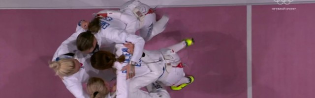 Самые яркие моменты блистательной победы сборной Эстонии по фехтованию
