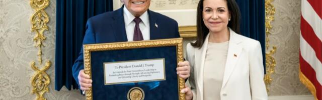 Лидер оппозиции Венесуэлы «вручила» Трампу свою Нобелевскую премию мира