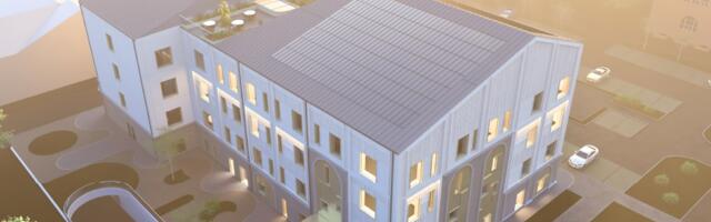 Эскиз нового лечебного корпуса демонстрирует отличную больницу