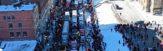 В Канаде беспрецедентные по масштабам протесты против ковидных ограничений, дальнобойщики блокировали движение в Оттаве