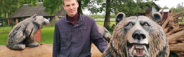 Кирилл Иванов, резчик по дереву, у которого получаются медведи с характером