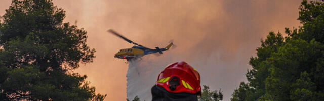 Греция и Турция борются с крупными лесными пожарами