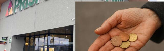 Просит милостыню у магазина, и нарвитяне ей не отказывают