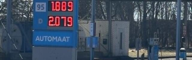 Цена на дизельное топливо превысила два евро за литр