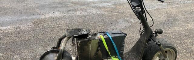 Небольшой пожар, но опасный: в отеле на Хийумаа загорелся электросамокат