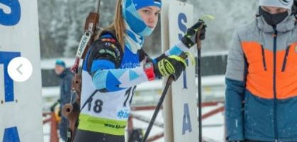 Биатлон: София Балабанова стала чемпионкой Эстонии в масс-старте в классе Ж22