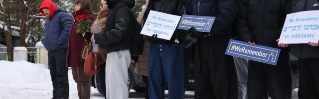 ФОТО | В Таллинне почтили память жертв Холокоста и других преступлений против человечества