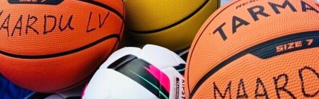 На двух спортивных площадках в Маарду установили ящики с мячами