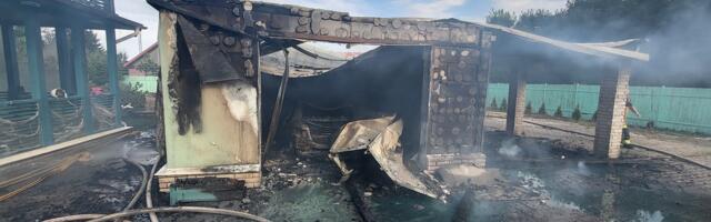 В Нарве на Паэмурру вспыхнул пожар, пострадал ребёнок