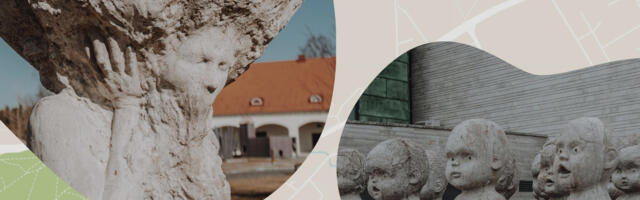 Городское пространство | Скульптуры Ясся Каселаана возле Эстонского музея кино и “Площадь кукол” в KUMU