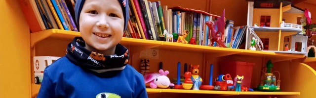 Пятилетний Павел, которому была диагностирована лимфома, продолжает лечение в Эстонии