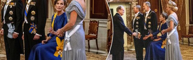 ФОТО ⟩ Почему королева Испании Летиция на торжественном приеме не вставала со стула?