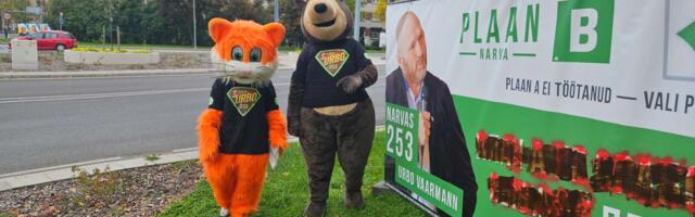 Кто измазал краской рекламу «Плана Б» в Нарве? Лидер списка прояснил ситуацию