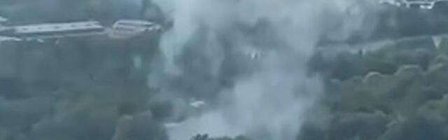 ВИДЕО |  В Москве снова взорвался беспилотник