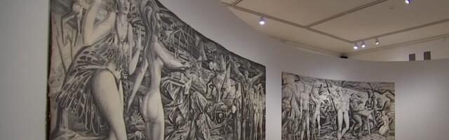 Терминатор и мифология: в Тарту открылась выставка Альберта Гулька "Полярная ночь"