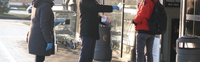 12.12.2020 Силламяэ проводит разъяснительную работу о необходимости ношения маски (foto Nadezhda Vasilieva)