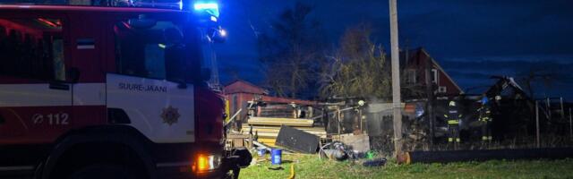 ФОТО | Печальные последствия утреннего пожара в Вильяндимаа