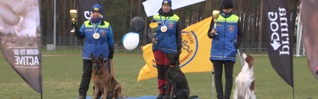 В Эстонии прошли соревнования поисковых собак волонтеров
