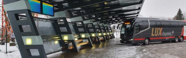 В Нарве больше месяца не работает световое табло автобусного терминала