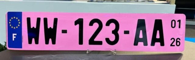 Во Франции на машины начали вешать розовые номера. Для чего?