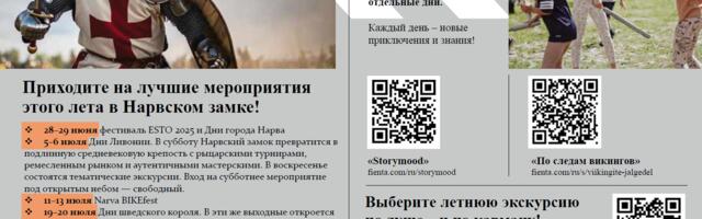 Приходите на лучшие мероприятия этого лета в Нарвском замке!