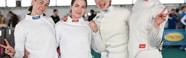 Сборная эстонских шпажисток заняла четвертое место на молодежном чемпионате Европы