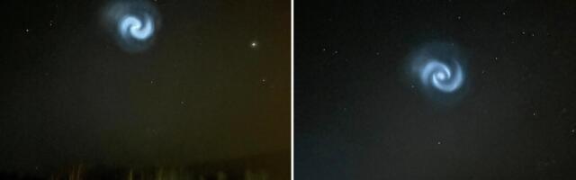 От разведывательных спутников к ракете-носителю: в небе над Эстонией снова появилась таинственная спираль. Такое уже было