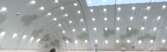 Райк подписала распоряжение от открытии футбольного пневмохолла в Нарве для всех тренировок