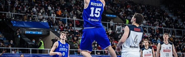 Сборная Эстонии по баскетболу проиграла России