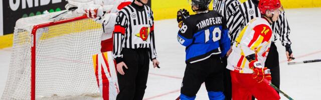 ВИДЕО | Молодой хоккеист из Нарвы набрал первое результативное очко в карьере в чемпионате Финляндии