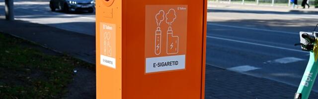 Таллинн обзавёлся яркими спецконтейнерами для э-сигарет