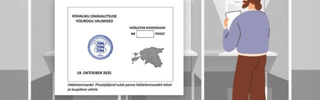 В понедельник в Эстонии на местных выборах проголосовали 5,4% избирателей