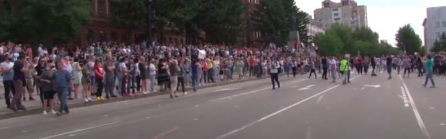 В Хабаровске митингующие потребовали отставки президента Путина