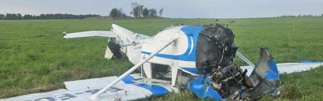 В Ида-Вирумаа при взлете разбился самолет Хендрика Агура, Агур пострадал