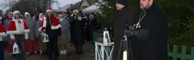 Священник, мэр и волшебные гномы зажгли предрождественские огни в Кохтла-Ярве