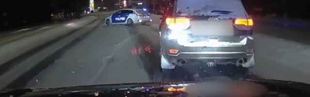 ВИДЕО | Сильно пьяный водитель не захотел участвовать в рейде и попытался скрыться  